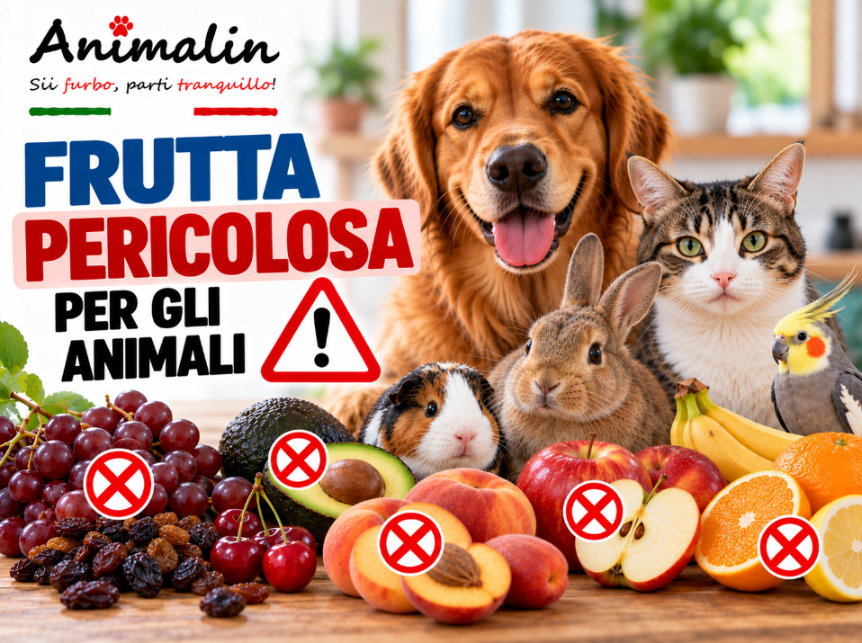 🍇 La frutta pericolosa per gli animali