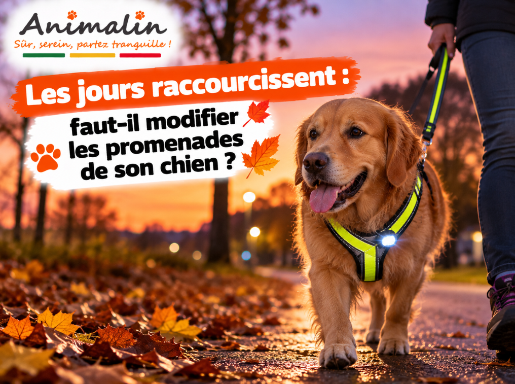 🌙 Le giornate si accorciano: bisogna modificare le passeggiate del proprio cane?