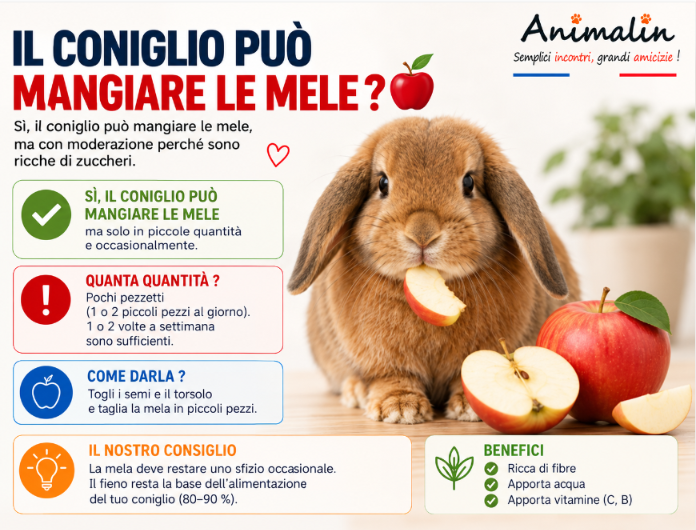 🍎 Il coniglio può mangiare le mele? La guida completa (2026)