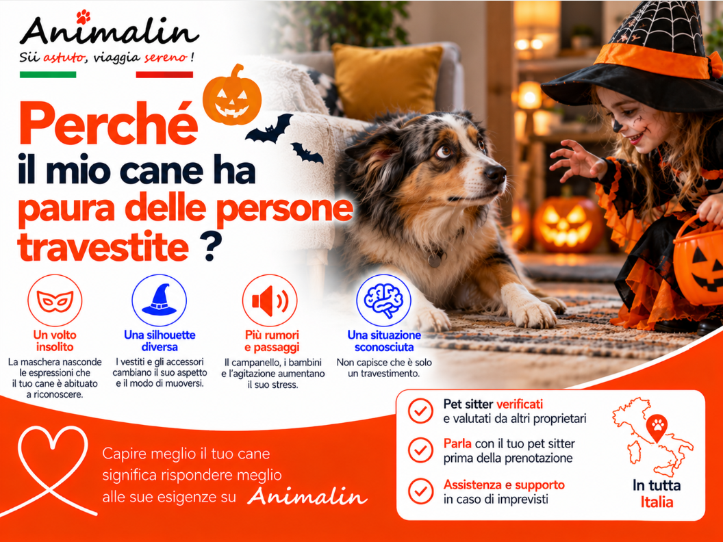 👻 Perché il mio cane ha paura delle persone in costume?