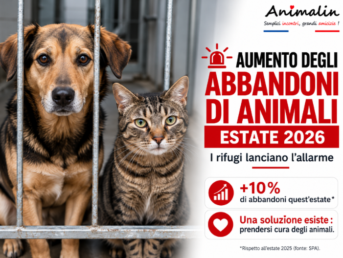 🚨 Aumento degli abbandoni di animali: le cifre allarmanti dell'estate 2026