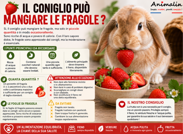 🍓 Il coniglio può mangiare le fragole? La guida completa (2026)