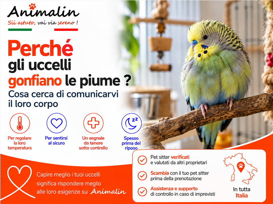 🤔 E perché gli uccelli gonfiano le piume? Cosa cerca di dirti il loro corpo