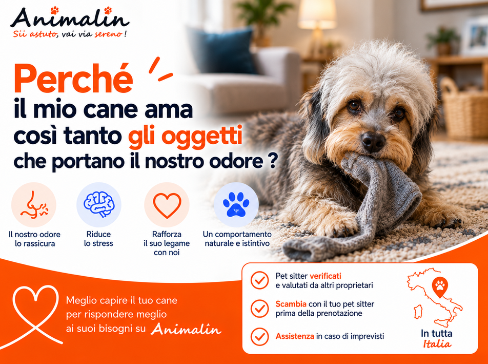🤔 E perché il mio cane ama così tanto gli oggetti che hanno il nostro odore?