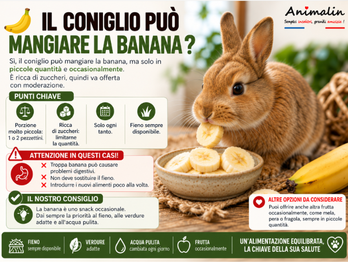 🍌 Il coniglio può mangiare la banana? La guida completa (2026)