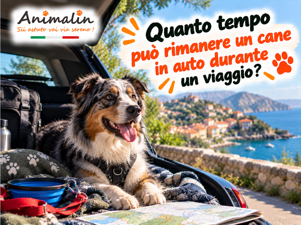 Quanto tempo può restare un cane in macchina durante un viaggio?