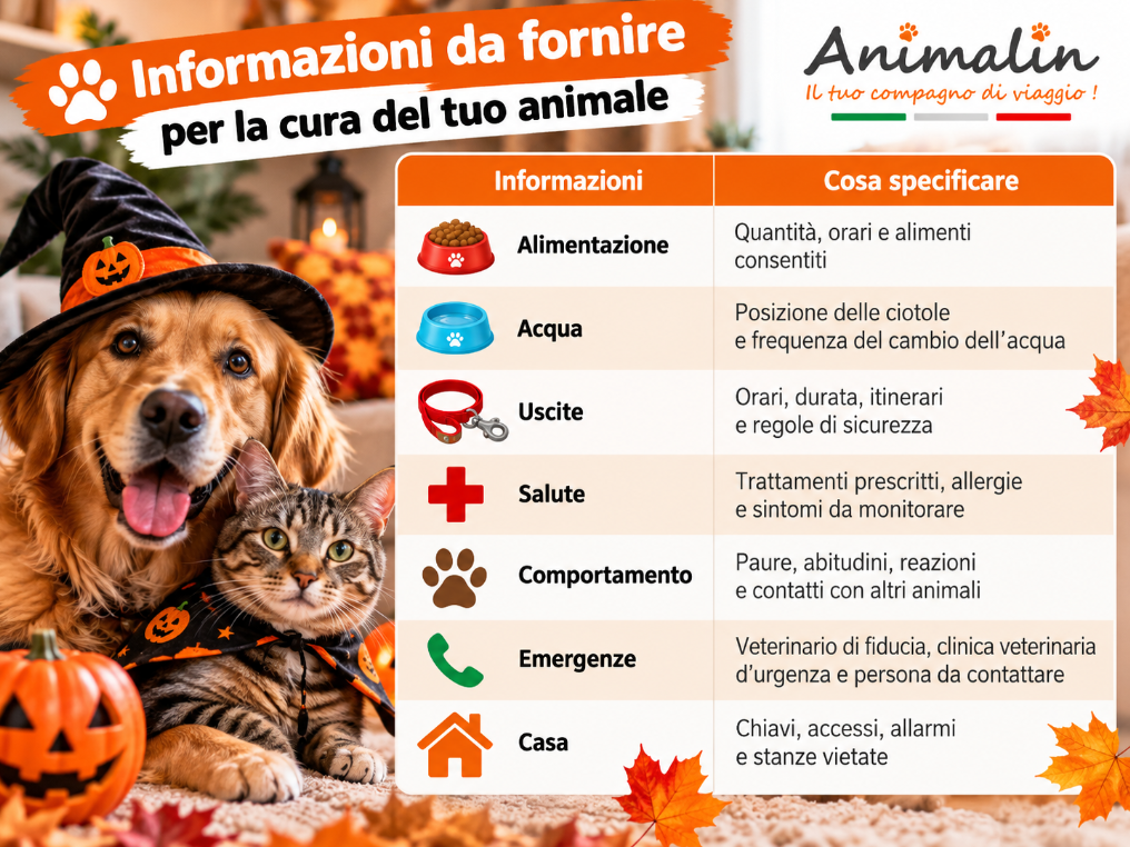 🐾 Parti per Halloween? Come organizzare la custodia del tuo animale