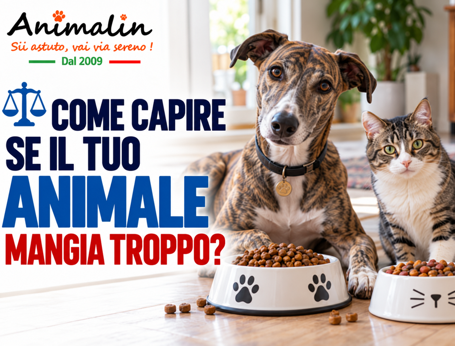 ⚖️ Come capire se il tuo animale mangia troppo?