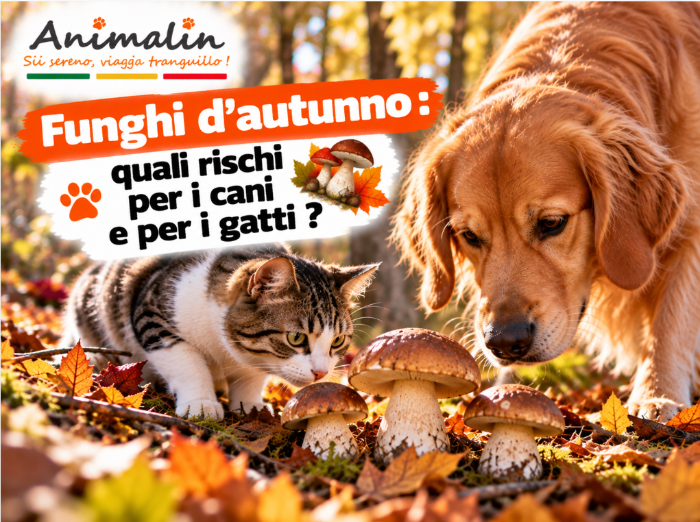 🍄 Funghi d'autunno: quali rischi per cani e gatti?