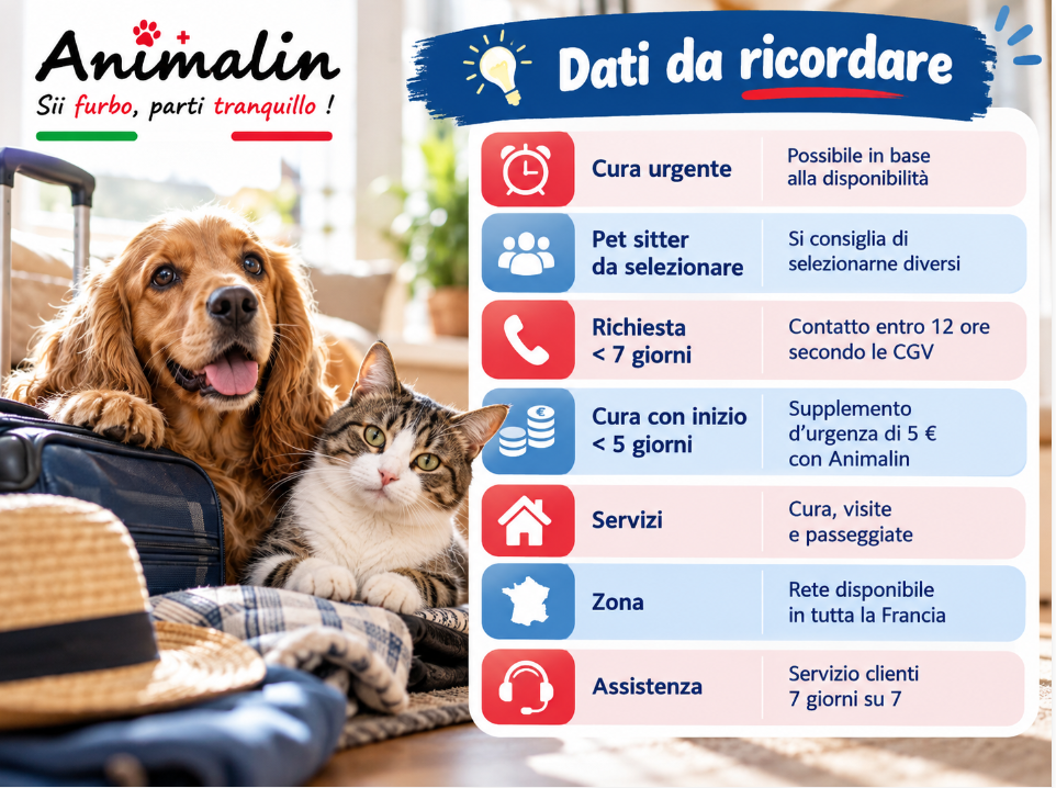⏰ Custodia di animali dell'ultimo minuto: come trovare rapidamente un petsitter?